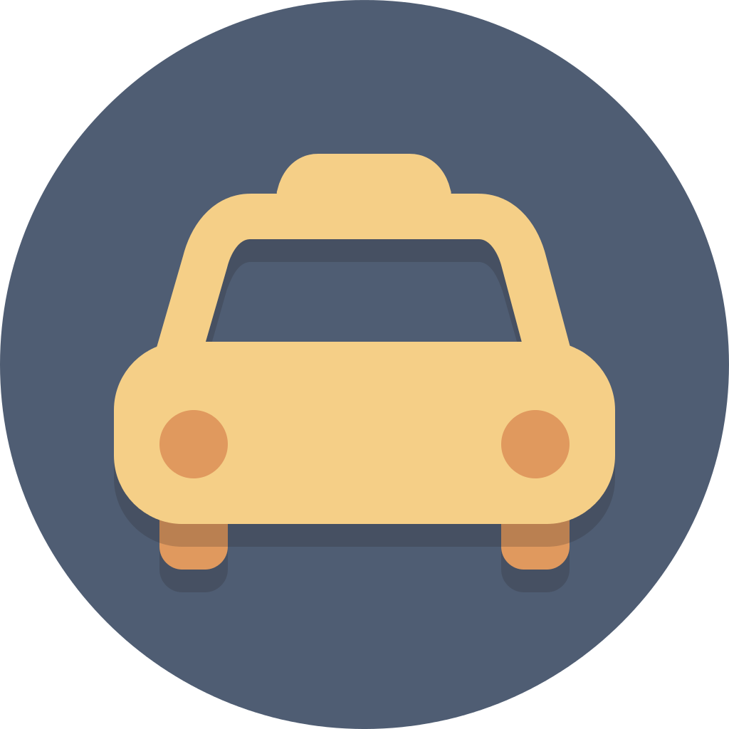 Circle Icons Taxi - Taxicab (1024x1024)