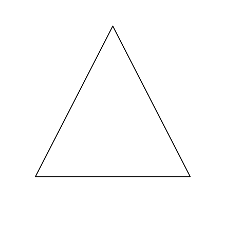 Равнобедренный треугольник символы