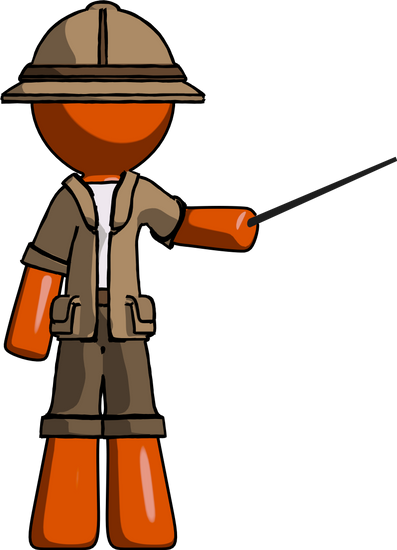 Orange Explorer Ranger Man - Stock Photography (397x550)