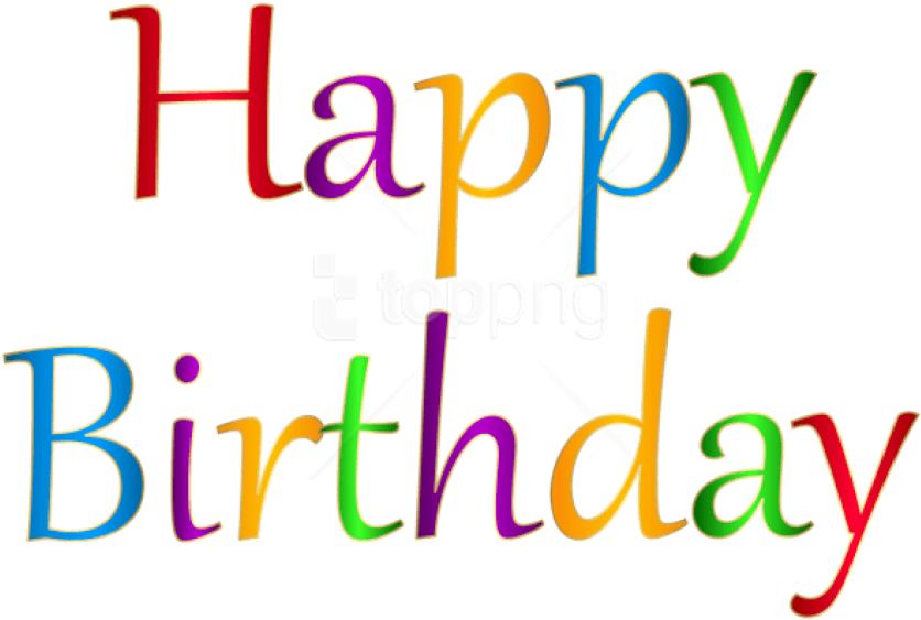 Free Png Happy Birthday Png Images Transparent - مخطوطة Happy Birthday (850x570)