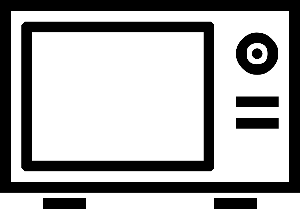 Microwave Oven Bake Heat Appliance Cook Svg Png Icon - Circle (980x684)