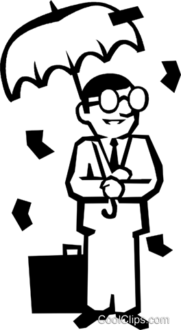 Man Holding Umbrella Royalty Free Vector Clip Art Illustration - Man Holding Umbrella Royalty Free Vector Clip Art Illustration (264x480)