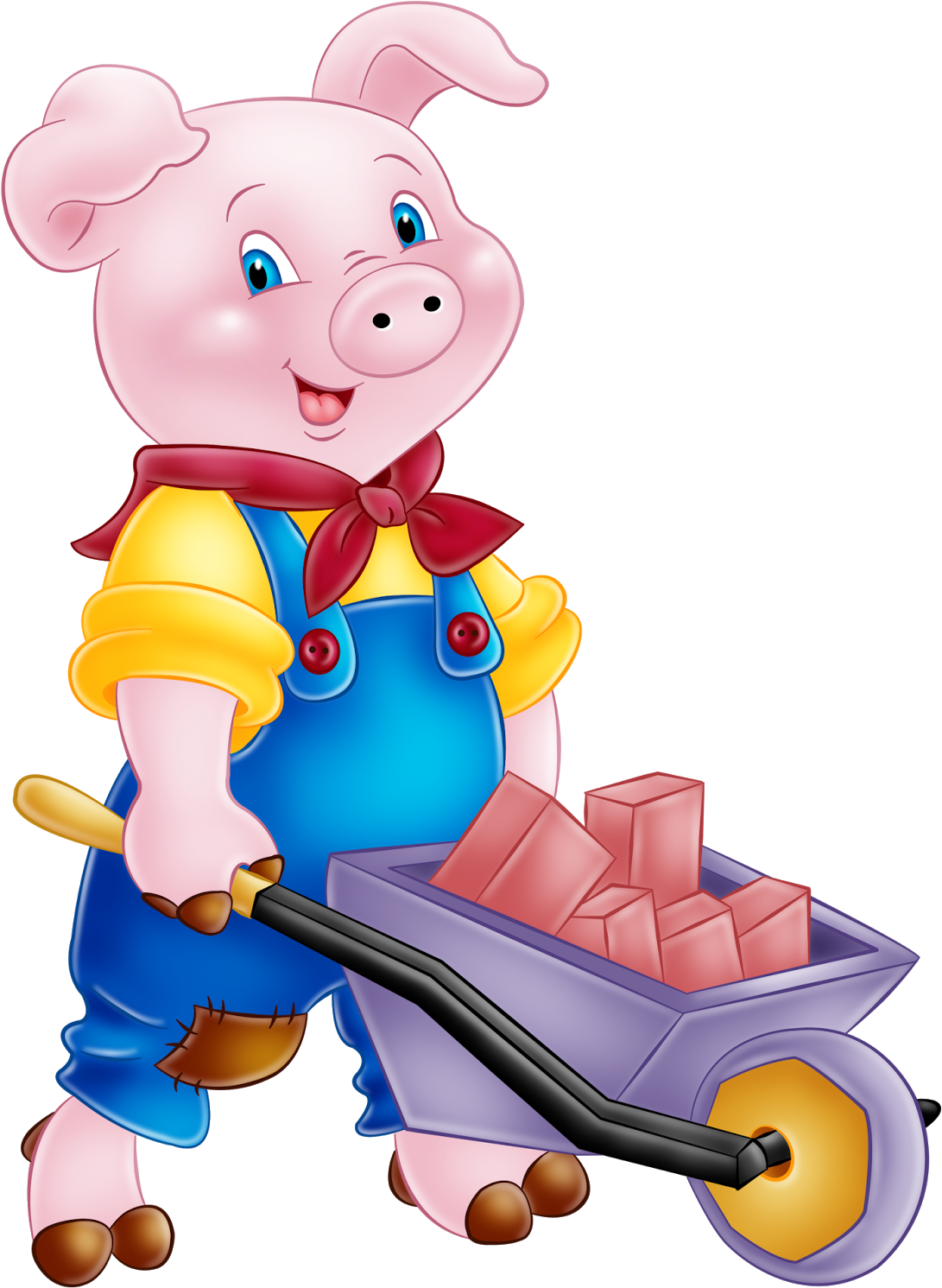 Little Three Pigs The Quickbooks Easter Happy Clipart - Clipart Three Little Pigs Png (1600x1600)