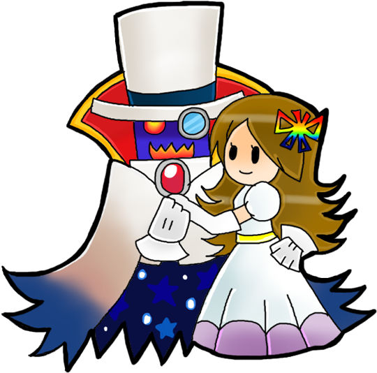 Count Bleck And Timpani Human Form Fan Art - Super Paper Mario Count Bleck Human (581x555)