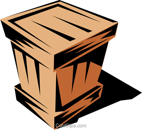 Shipping Case Royalty Free Vector Clip Art Illustration - Shipping Case Royalty Free Vector Clip Art Illustration (480x440)