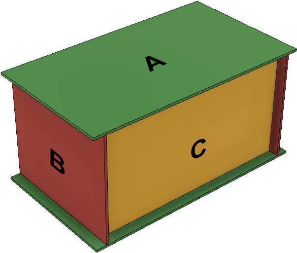 Plywood Section C, Inches × Inches - Bird (608x520)