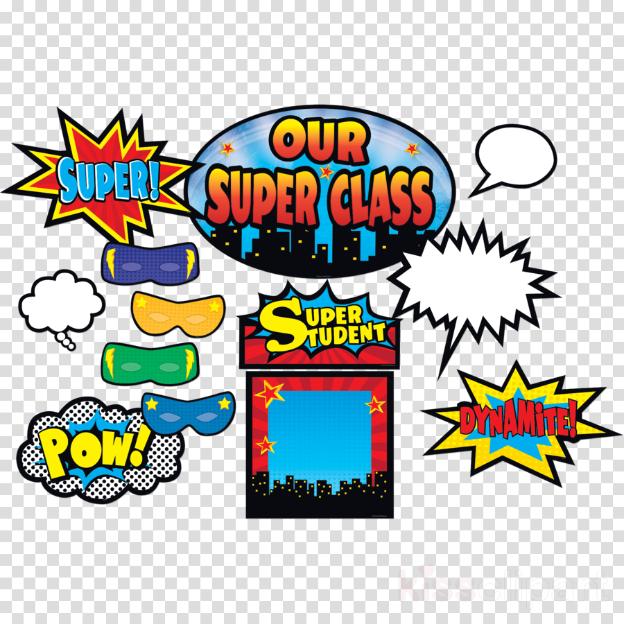 Superhero Bulletin Board Set Clipart Superhero Bulletin - Superhero Classroom Birthday Chart (900x900)
