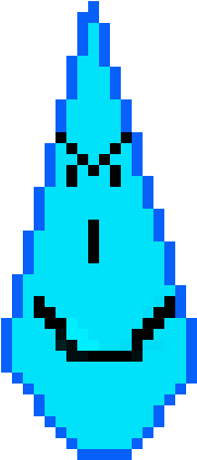 Evil Raindrop - Pixel Art Fiole (380x490)