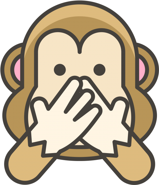 Speak No Evil Monkey Emoji Png Transparent Emoji Freepngimage - Monyet Emoji Png (543x632)