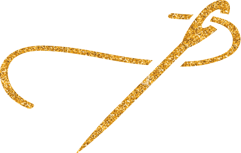 Needle And Thread Icon - Gold Needle And Thread Png (800x508)