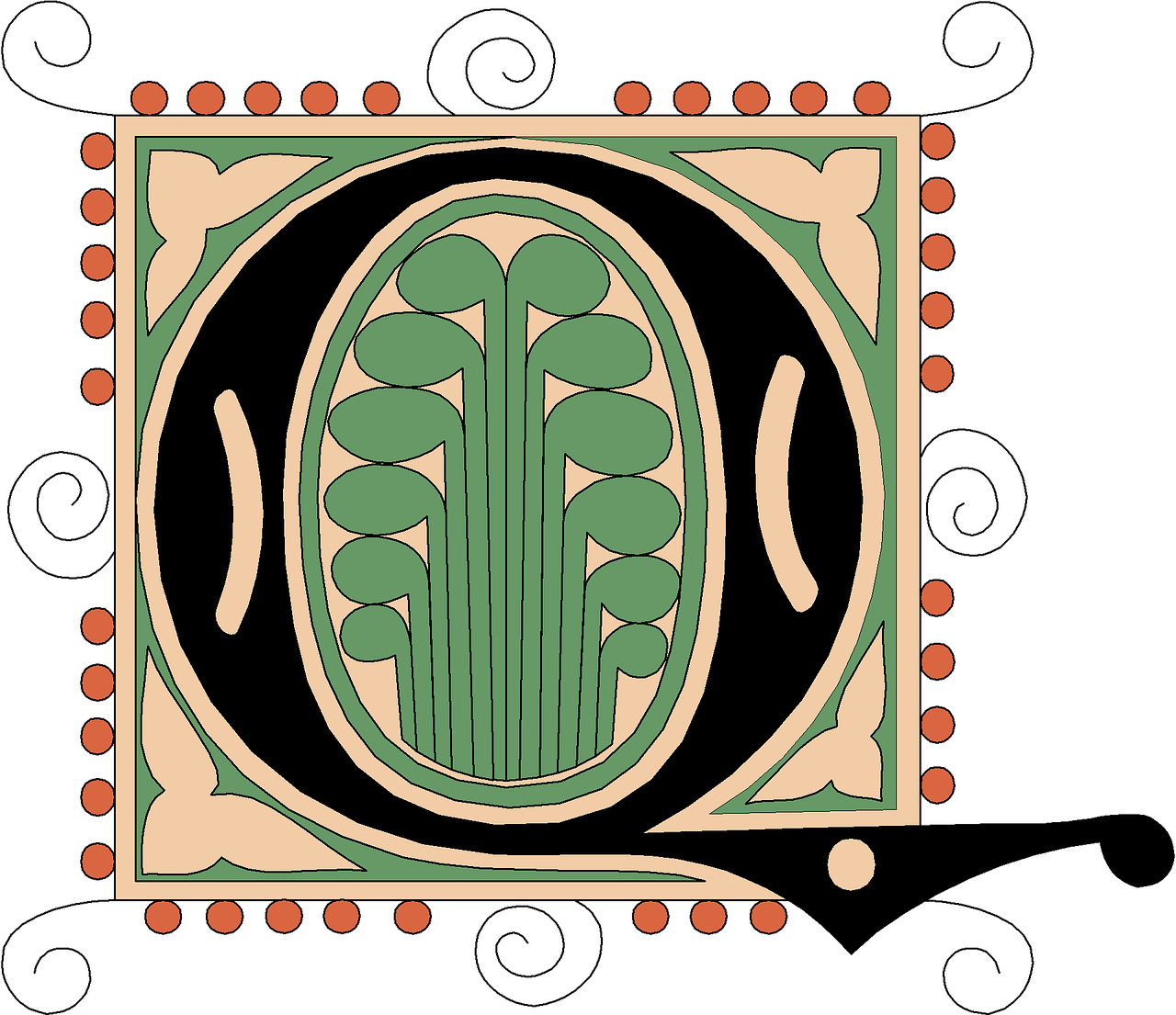 Q Alphabet Vintage - Vintage Alphabet Letter O (1280x1105)