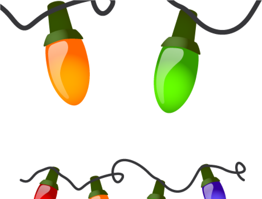 Download Christmas Lights Clipart - Christmas Lights On A String (1024x768)