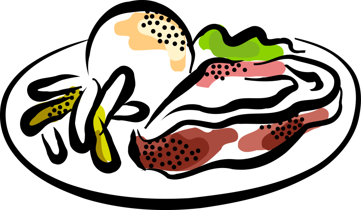 Vector Illustration Of Beef Steak Meat Dinner With - Vector Illustration Of Beef Steak Meat Dinner With (1205x700)