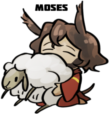 “ Chibi Moses And Sheep Because They Both Are Fluffy - “ Chibi Moses And Sheep Because They Both Are Fluffy (500x479)