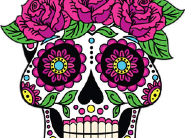 Day Of The Dead Clipart Rose - Day Of The Dead Cliparts (640x480)