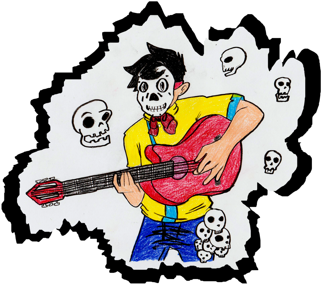 Dia De Los Muertos By Magneum - Cartoon (1024x908)