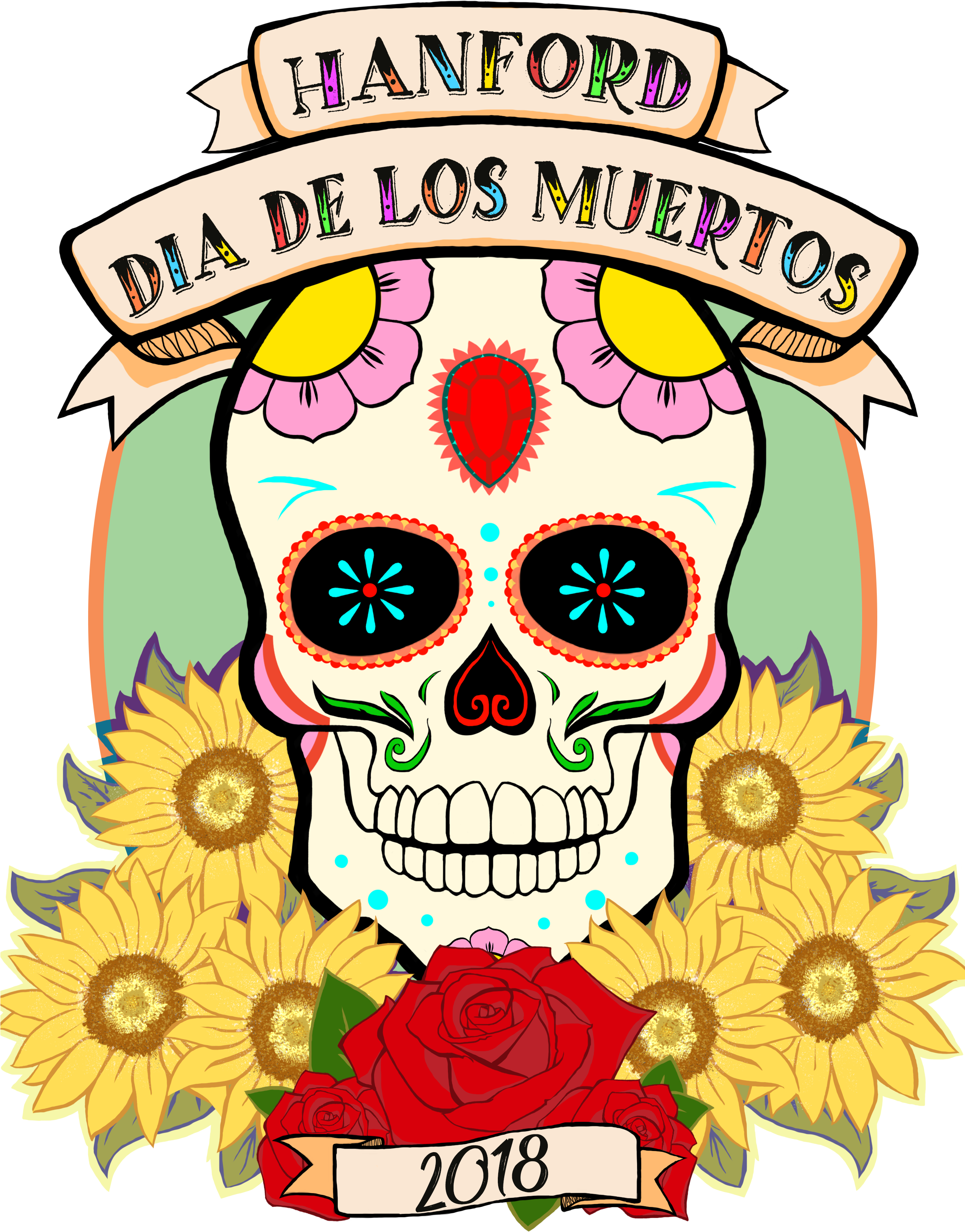 Diadelosmuertos - Sunflower (2550x3300)