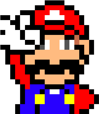 Minecraft Pixel Art Templates Mario 99175 - Pixel Art Retro Gaming (400x400)