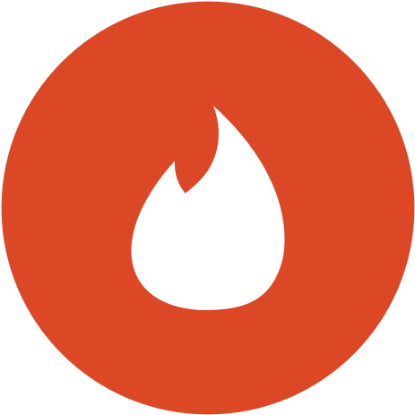 Tinder Logo Png Png Tinder Logo No Background 512 - Red User Icon Png (512x512)