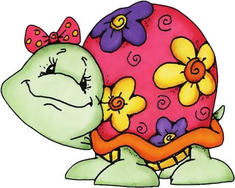 Черепашки И Ракушки - Dibujos Para Imprimir A Color Mariposas (500x387)