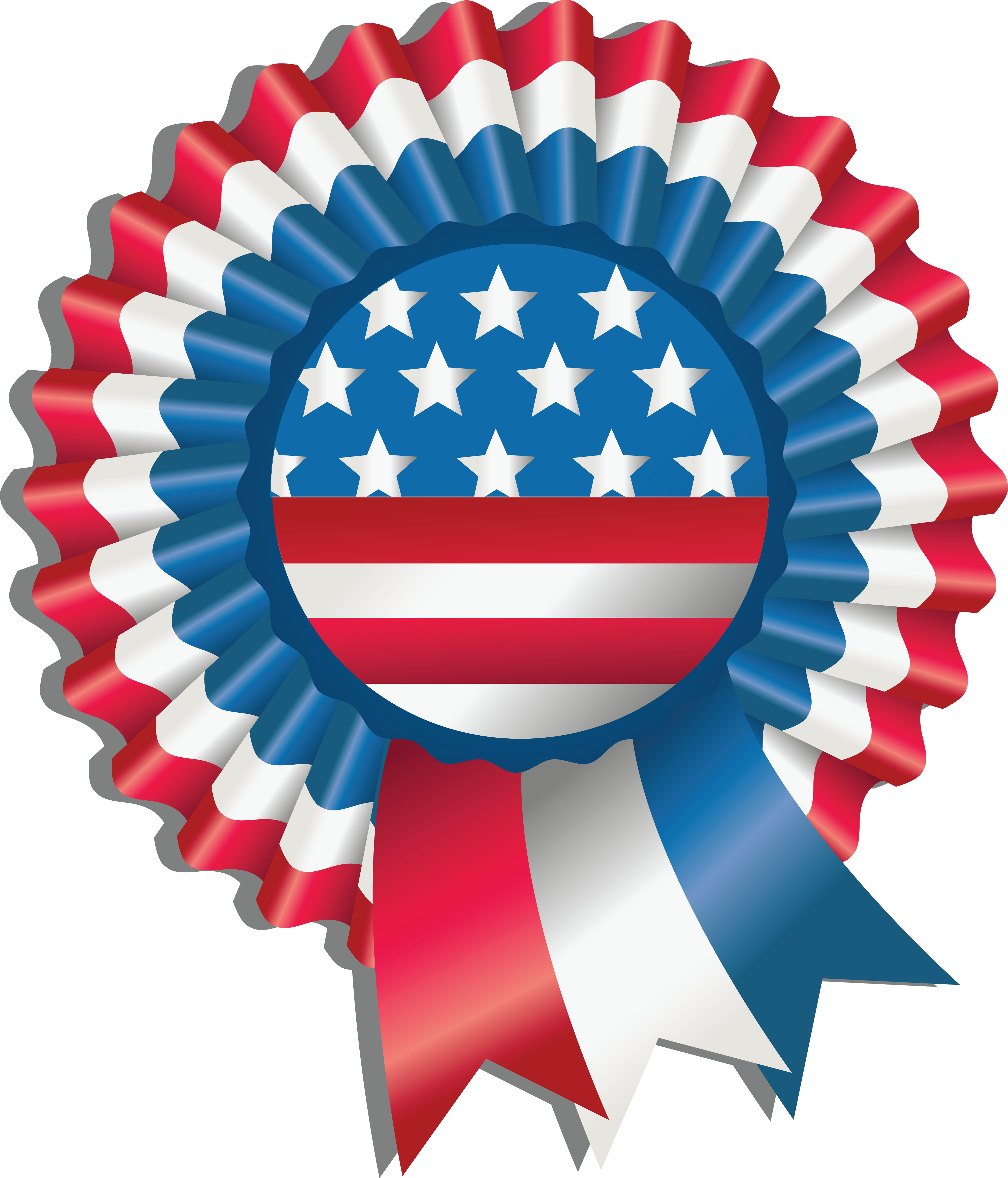 Free Clipart Of A Fourth Of July Award Ribbon - R Tiranga Image Download (4000x4676)