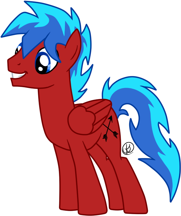 Red Arrow Redesign - Cartoon (727x727)