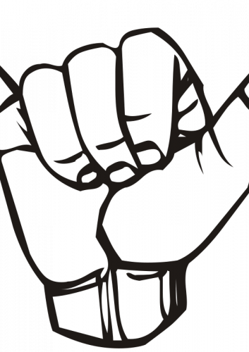 Free Rebeldia Dibujos, Download Free Clip Art, Free - Hang Loose (353x500)