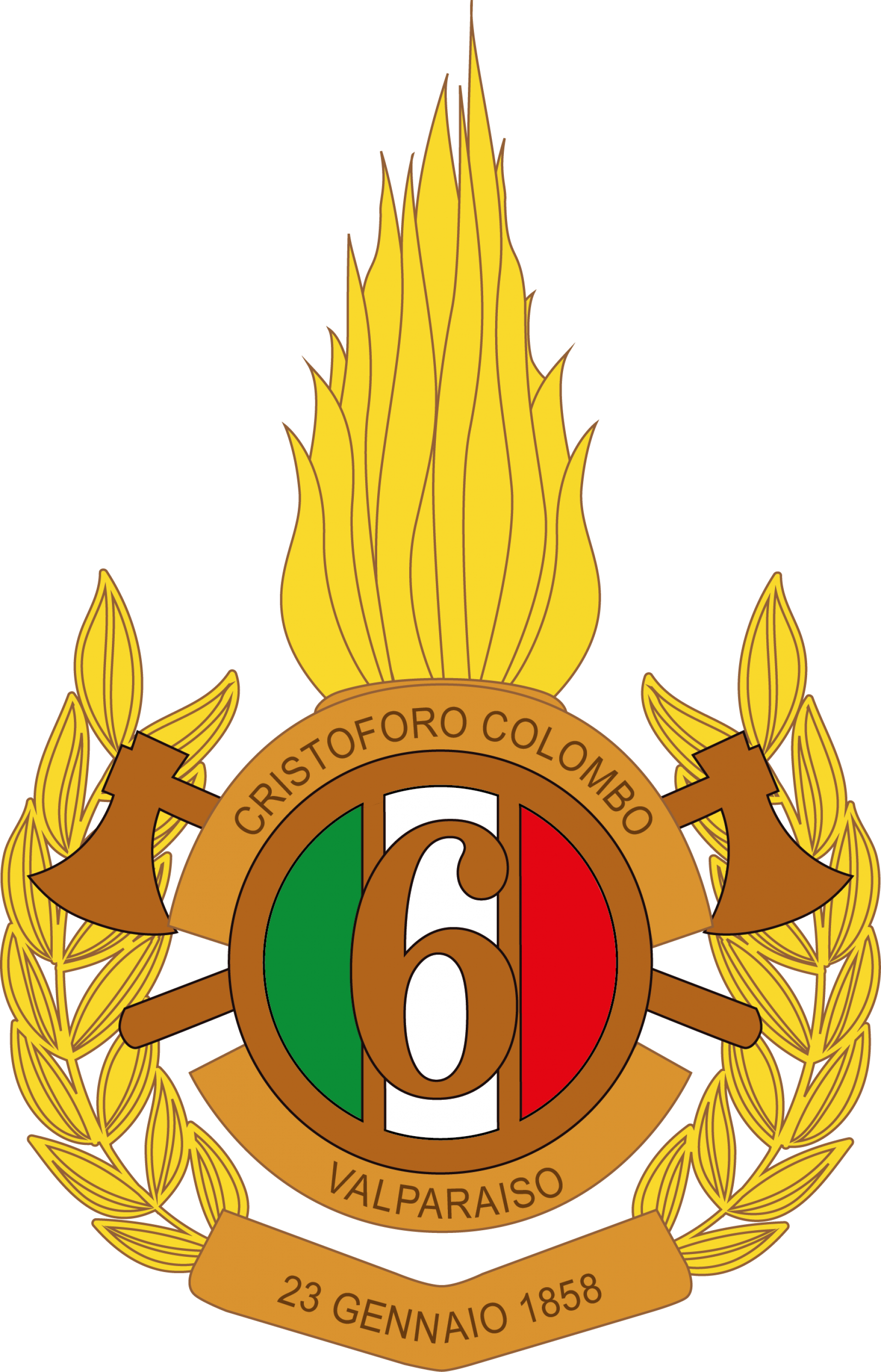 Sesta Compagnia Di Pompieri "cristoforo Colombo" - Illustration (1920x2990)