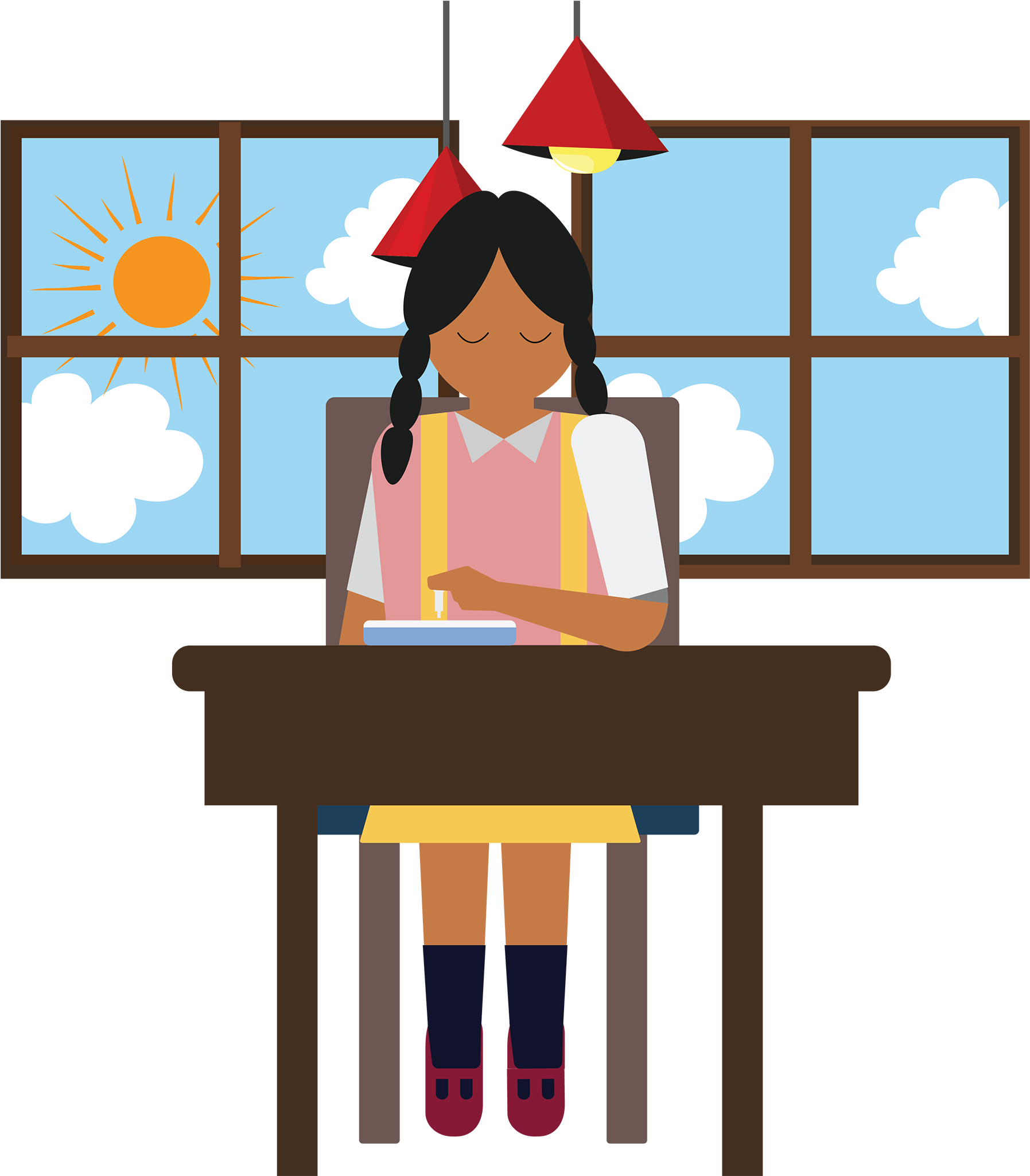 Jack Clipart Annie - 猫 在 桌子 下 (2048x2048)