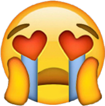 Crying Clipart Dry Eye - Heart Eyes With Tears Emoji (640x480)