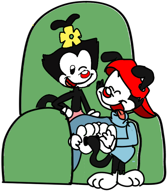 A Couch Tickle Art Involving Dot - Cartoon (880x908)
