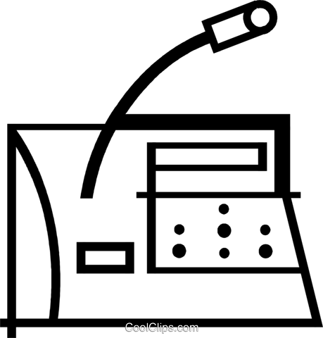 Cash Register Royalty Free Vector Clip Art Illustration - Cash Register Royalty Free Vector Clip Art Illustration (459x480)