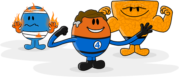 The Men Dressed As The Fantastic Four - Mr Tickle Mr Bump (590x255)