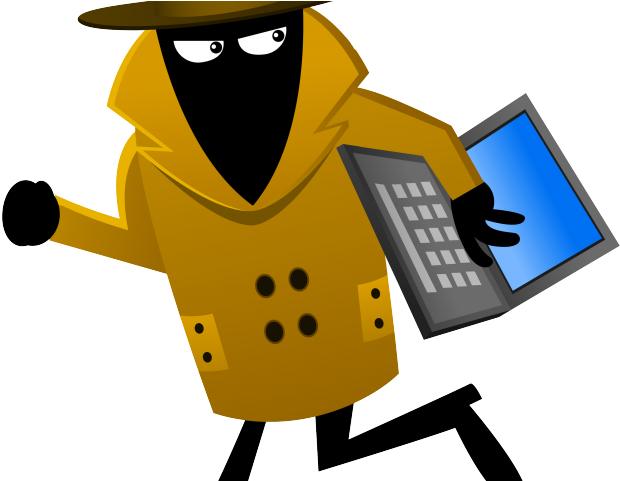 Rate Clipart Actuary - Computer Thief Png (640x480)