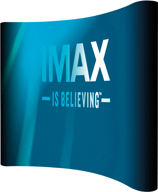 2250 X 4500 Curved Banner Wall With Wings Blue Chip - Curved Fabric Banner Wall With Wings (700x700)