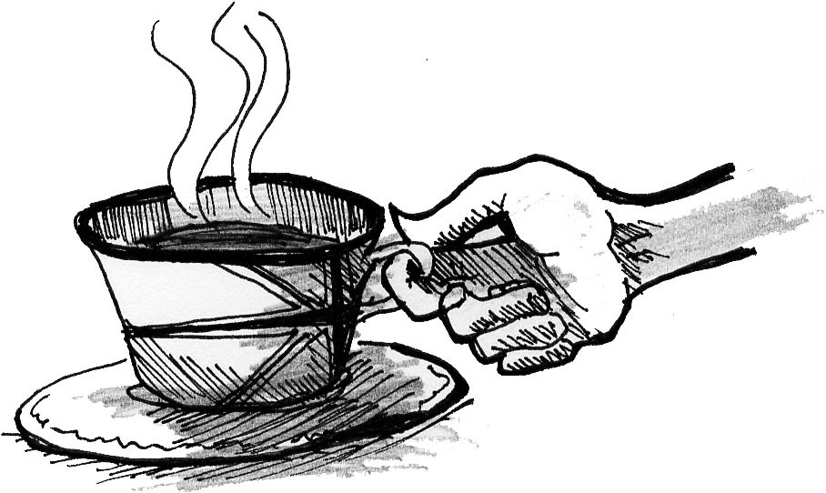 Thumb Line Art Sketch - Sketch (923x562)