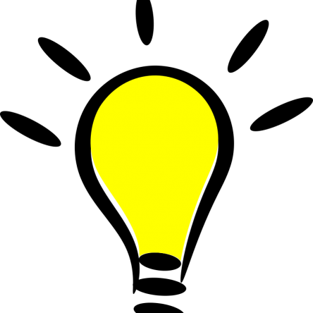 The Importance Of Intellectual Property To The U - Clip Art Lightbulb (444x444)