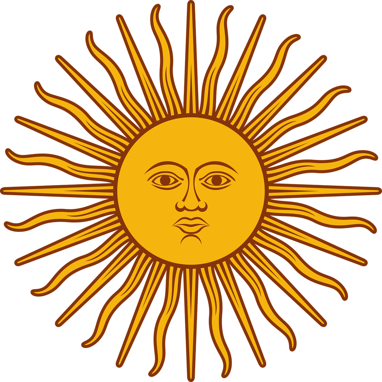 Face Png Image Mix Transparent Background - Argentina Flag Sun (1280x1280)