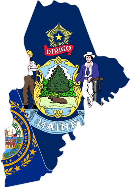 Contact Or Visit Our Offices In Salem And Belfast Today - Maine State Flag (467x375)