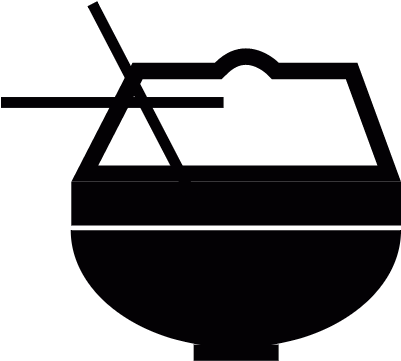 Oriental Bowl With Chopsticks Vector - Bowl (400x400)