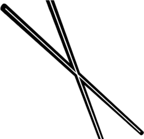Chopsticks Clipart Chop Sticks - Line Art (640x480)
