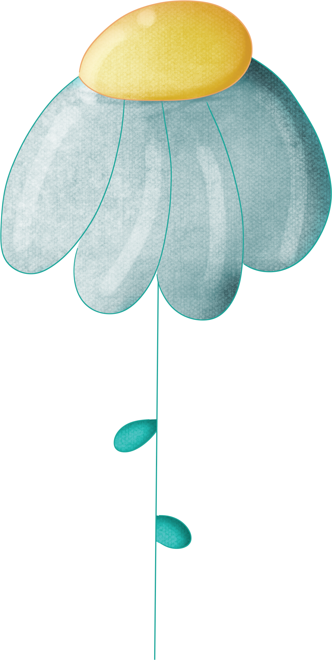 0 F08e5 1af54c53 Orig Flower Clipart, I Think Of You, - Lampshade (1174x2302)