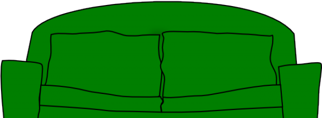 Couch Clipart Dirty - Loveseat (640x480)