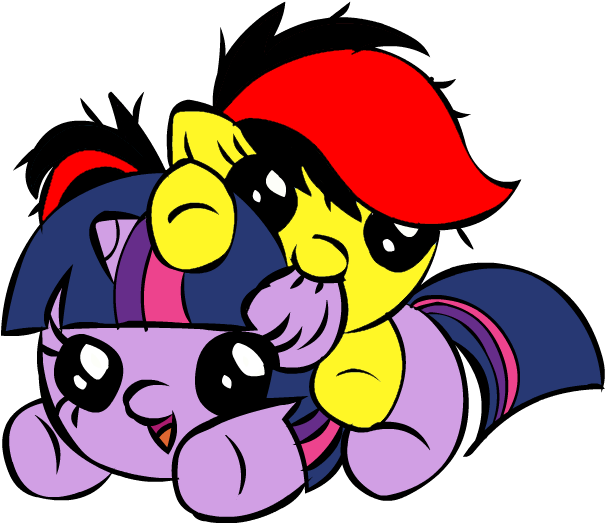 Mixermike622, Baby, Babylight Sparkle, Baby Pony, Canon - Rainbow Dash And Twilight Sparkle Cute (605x523)