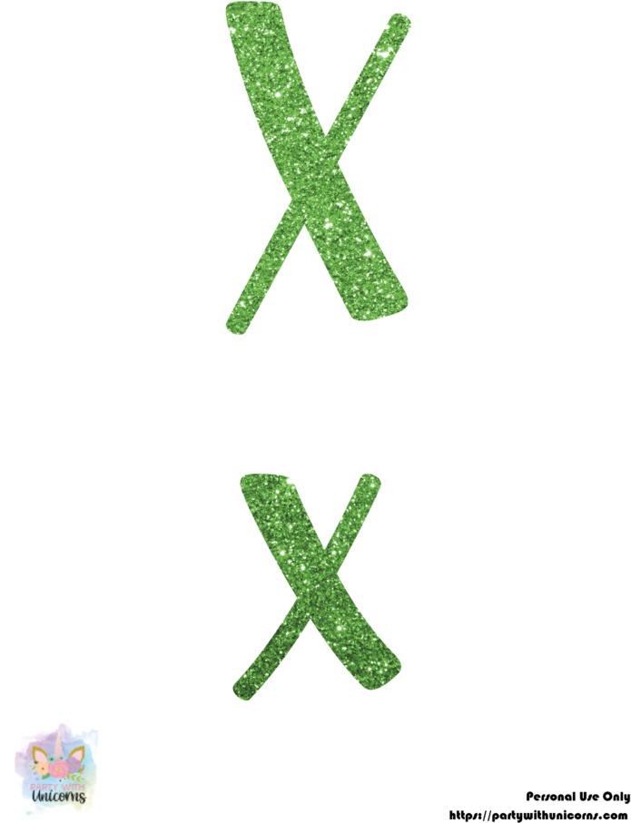 Christmas Clip Art Letter Sets - Proyecto X (725x1024)