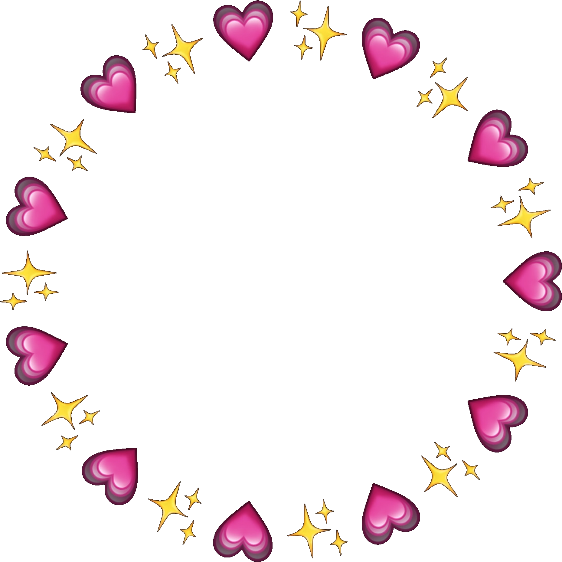 Sparkle Emoji Clip Art - Heart Emoji Circle Png (2048x2048)