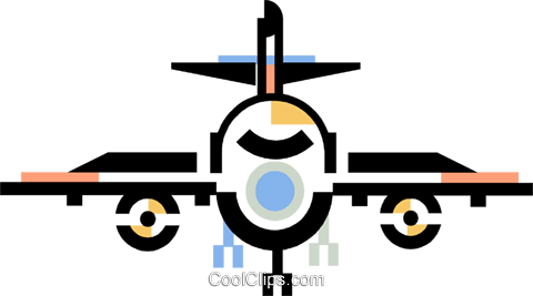 Commercial Airplane Royalty Free Vector Clip Art Illustration - Commercial Airplane Royalty Free Vector Clip Art Illustration (480x267)