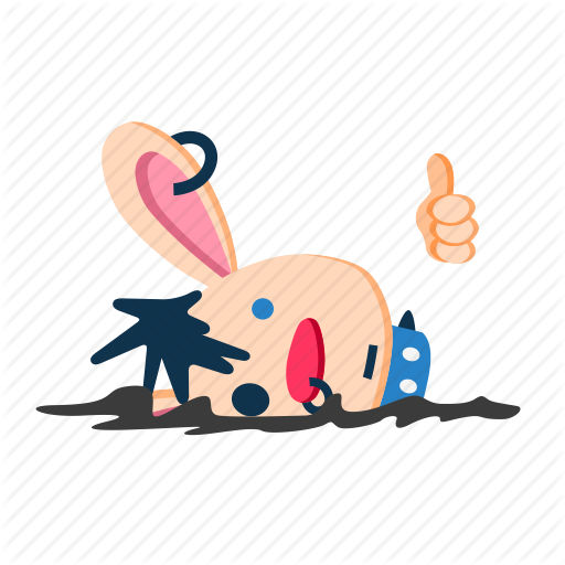 Drown Clipart Rabbit Drown - Illustration (512x512)