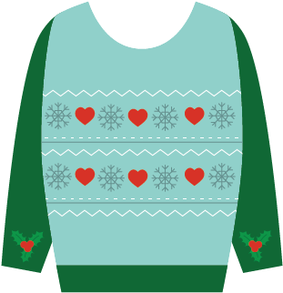 Ugly Christmas Sweaters Messages Sticker-8 - Sweater (408x408)