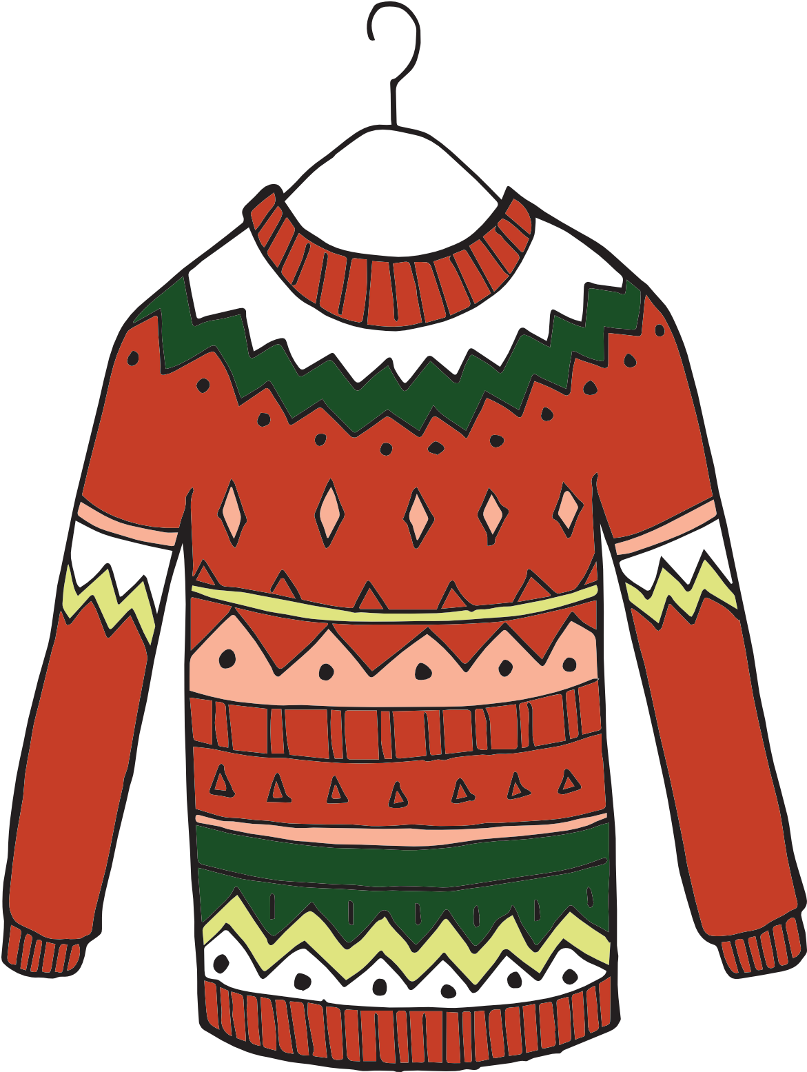 Ugly Sweater Jingle Bell Bash - Christmas Jumper Clip Art (2083x2083)